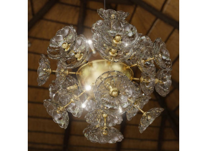 Decken-Pendelleuchte Deckenleuchte Kronleuchter Elite Bohemia Blume Neun