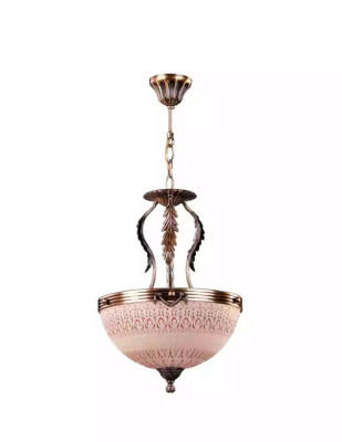 Deckenlampe Lüster Gold Deckenleuchter Lampe Kronleuchter Glas Braun