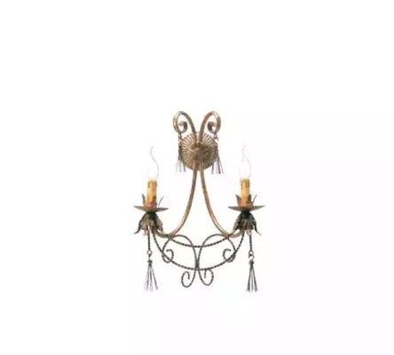 Wandleuchte Lüster Wandlampe Wandleuchten Wand Lampen Beige Luxus Neu