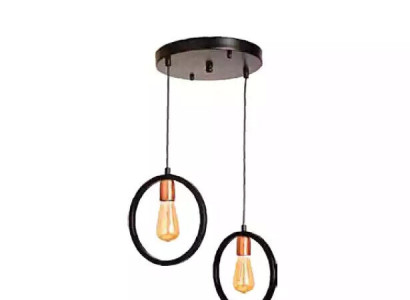  Deckenlampe für Wohnzimmer oder Gast luxuriös schwarz stilvoll Leuchte