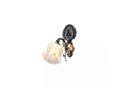 Wandlampe Wandleuchten Blumen Wandleuchte Lüster Wand Lampen Grau Glas