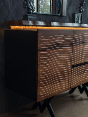  Exklusiver Schminktisch Spiegel Holz Kosmetiktisch Braune Luxus Konsole