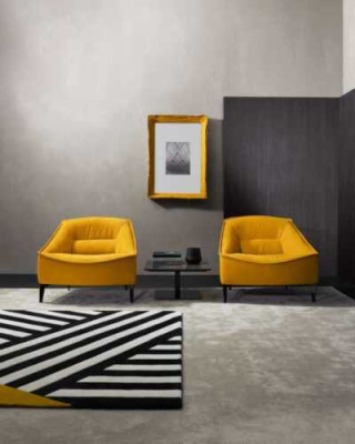 Sessel Polster Sitzer Modern Design Leder Relax Sessel Lounge Luxus Wohnzimmer