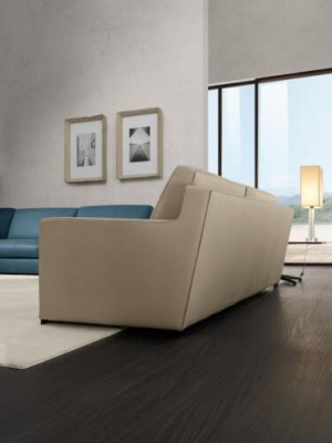 Design Textil 3 Sitzer Grau Couch Elegant Sofa Polsterung Prianera Wohnzimmer