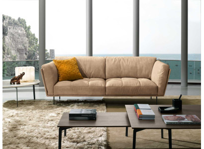 Luxus Sofa 3 Sitzer Couches Sofas Gepolstert Couch Stoff Modern Beige Dreisitzer