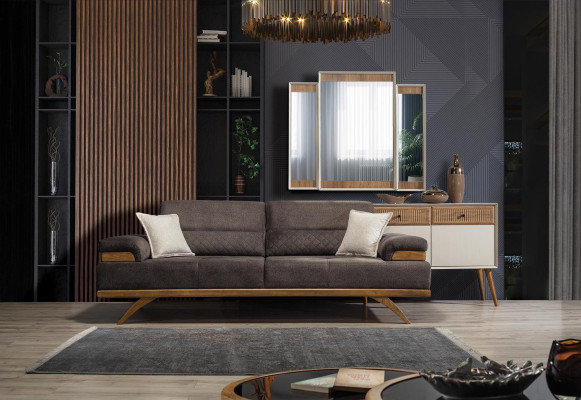Garnitur Sofagarnitur 3+3+1 Sitzer Couchtisch Gruppe Sofa Sofa 4tlg.Neu