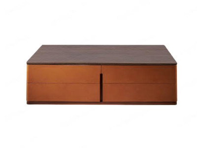 Wohnzimmer Couchtisch Orange Luxus Material Holz Stil Moderne Tische
