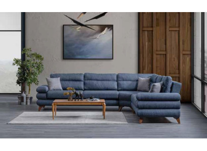  Designer Modernes Sofa Ecksofa Textil Wohnzimmermöbel Sofa L-Form Neu