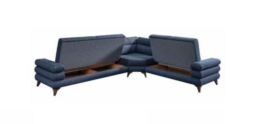  Designer Modernes Sofa Ecksofa Textil Wohnzimmermöbel Sofa L-Form Neu