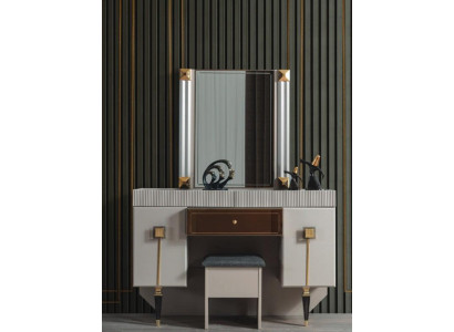  Moderne Schlafzimmer Holz Möbel Schminktisch Hocker Spiegel Garnitur