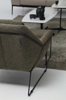 Moderne Couchgarnitur Luxus Sofas Dreisitzer Sessel Komplettes Set Grau