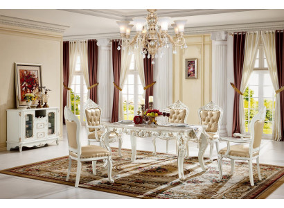 Esszimmer Garnitur Tisch 6x Stühle Komplettes Set Neu Essgruppe 7tlg.