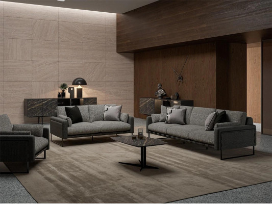 Wohnzimmer Sofagarnitur Sofas Couch Modern Sessel Luxus Holz Couchtisch Neu