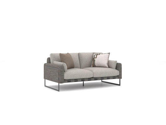 Grau Sofagarnitur 4tlg Wohnzimmer Sessel Einrichtung Luxus Design Sofas Neu