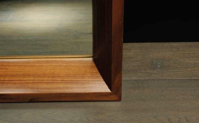 Spiegel mit Wohnzimmer Wandspiegel Wohnzimmer neue Rahmenfarbe braun Holz