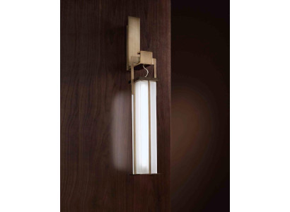 Wandlampe Wohnzimmer Schlafzimmer Struktur in Messing Antik Bronze Finish neu