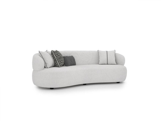 Komplett 6tlg Sofagarnitur 2x Dreisitzer Couch Designer Sessel Holz Couchtisch
