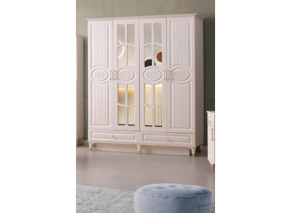 Kleiderschrank Modern Rechteckig Schrank Jugendzimmer Schlafzimmer Design