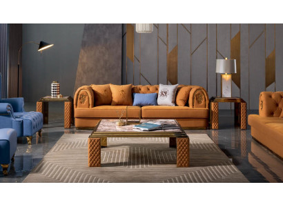 Luxus Design Tisch Kaffee Beistell Tische Wohnzimmer Quadratisch Italien