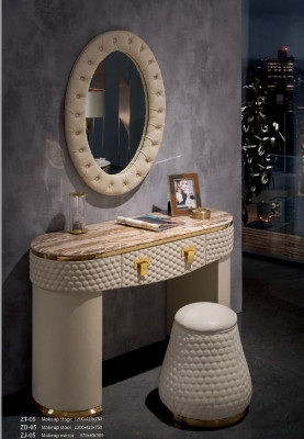 Schminktisch Spiegel Hocker Komplett Set Kommode Schlafzimmer Neu