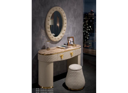 Schminktisch Spiegel Hocker Komplett Set Kommode Schlafzimmer Neu