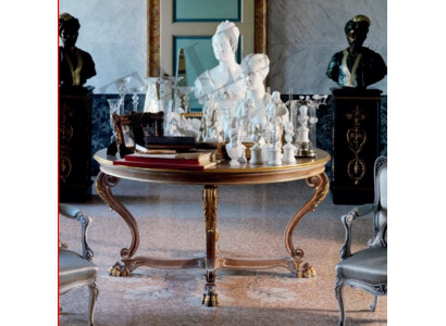 Esstisch Runder Wohnzimmer Tische Holz Royal Barock Italienische Möbel Barock