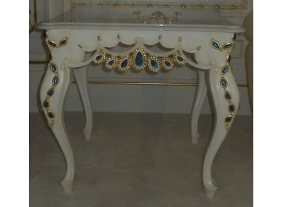Konsole Barock Beistelltisch Glas Tisch Italienische Möbel Wohnzimmer Tische Neu