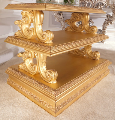 Beistelltisch Echtholz Barock Rokoko Couchtisch Beistelltische Klassische Möbel