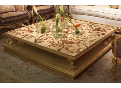 Couchtisch Tisch Beistelltisch Wohnzimmertisch Holz Royal Beistell Barock klasik