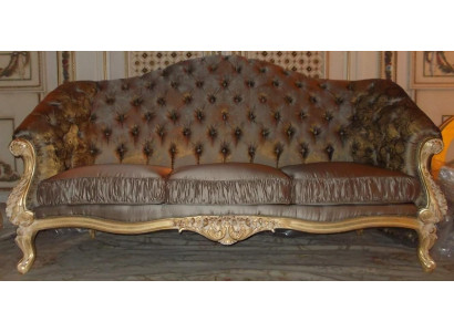 Sofa Couch Design Couchen Polster Textil Italienische Möbel Sitzer Bank 3 Sitzer