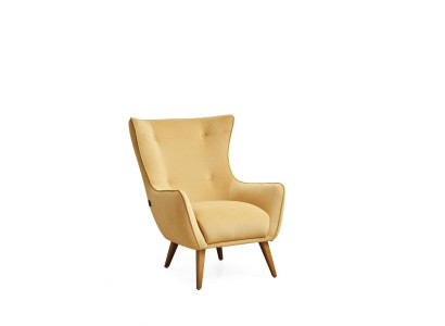 Wohnzimmers Sessel Design Couch Luxus Lounge Polster Club Disco Gelb