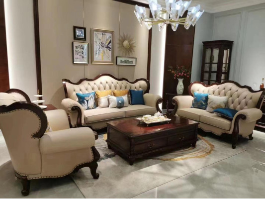 Sofagarnitur 3+2+1 Sitz Set Design Sofas Polster Couchen Chesterfield