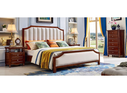 Luxus Schlafzimmer Bett Doppelbett Holz Bettrahmen Möbel Design Betten