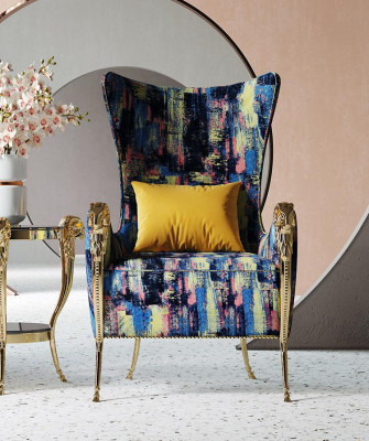 Luxus Sessel Couch Polster Möbel Einsitzer Couchen Sofa Ohrensessel