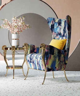 Luxus Sessel Couch Polster Möbel Einsitzer Couchen Sofa Ohrensessel