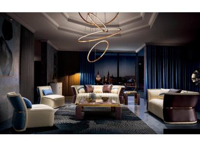 Wohnzimmer Set Sofagarnitur Couch Garnitur 3+2+1+1 Designersofa