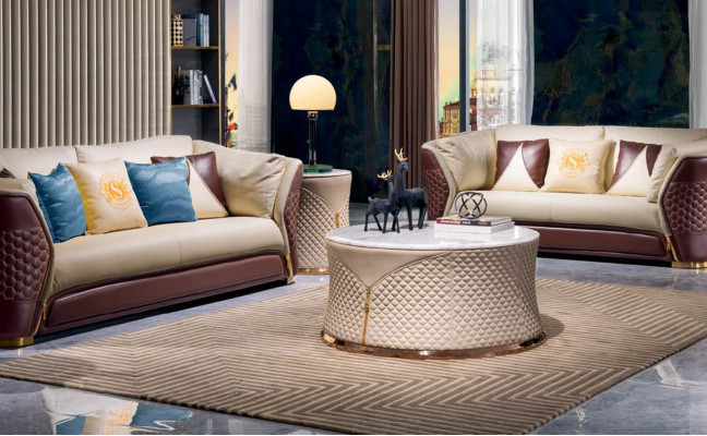 Sofagarnitur 3+2+1 Sitzer Sofa Sitz Couch Polster Garnitur Moderne