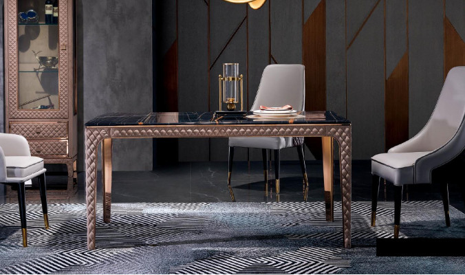 Esstisch + 4x Stühle Stuhl Esszimmer Set Essgruppe Modern Tisch Tische
