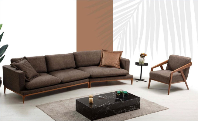 Sessel Sitzer Wohnzimmer 1 Sitz Stoff Polyester Stil Modern Design Luxus Neu