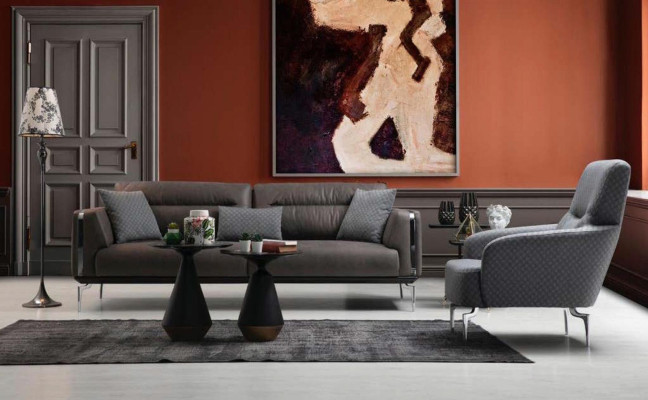 Sessel Einsitzer Luxus 1 Sitzer Polster Sitz Designer Textil Sitz Stoff Modern