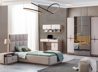  Moderne Kinderzimmer Möbel Designer Bett Schreibtisch Wandschrank Neu