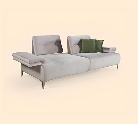  Hellbeiges Sofa Designer 3-Sitzer Wohnzimmer Edle Couchen Moderne Sofas