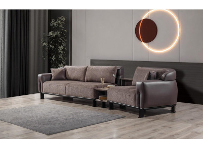 3-Sitzer Sofa Inklusiver Beistelltisch Komfortable Wohnzimmer Couch