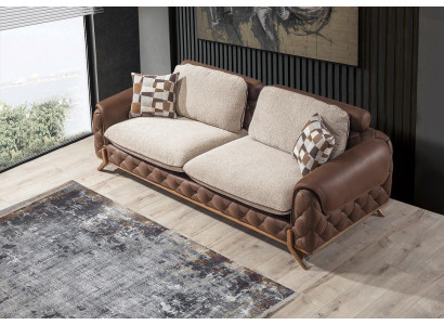 Stilvolles 3-Sitzer Sofa Designer Wohnzimmer Couch Exklusiver Dreisitzer