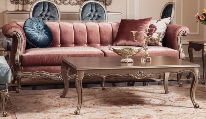 Sofa Couch Polster Dreisitzer Couchen klassisch Design 3er Sofas rosa