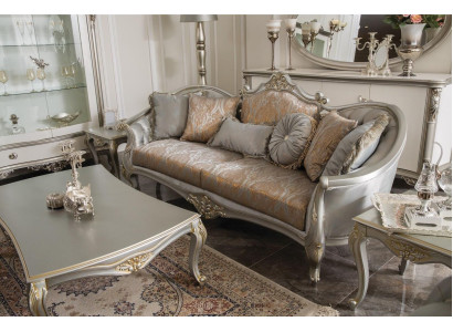 Couchen Polster Sofa Sofas 3 Sitzer Dreisitzer Wohnzimmer Graue Samt