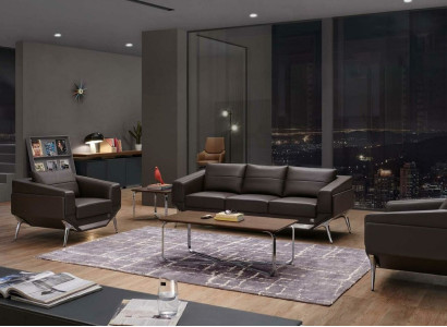 Wohnzimmer Set Sofagarnitur 3+1+1 Sitzer Tisch Couchtisch Designer 4tlg. Neu