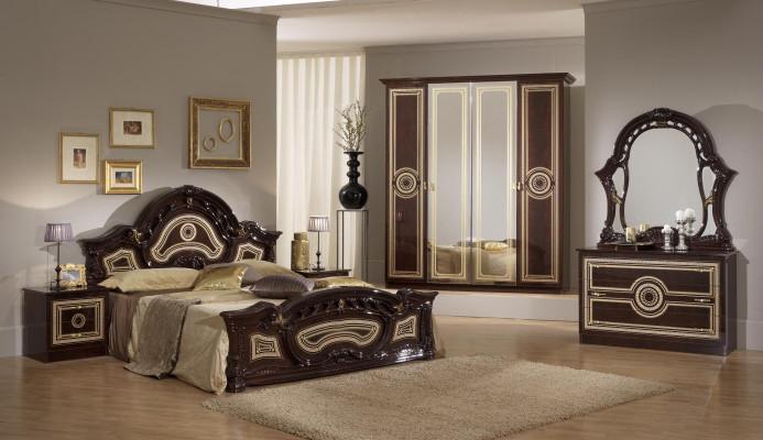 Luxus Kleider Schrank Designer Hochglanz Kleiderschränke Möbel Wohnen Holz Neu
