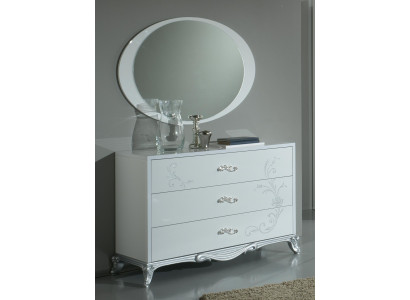 Konsolen Tisch Kommode mit Spiegel Luxus Klasse Möbel Set Stil Modern 2tlg. Neu