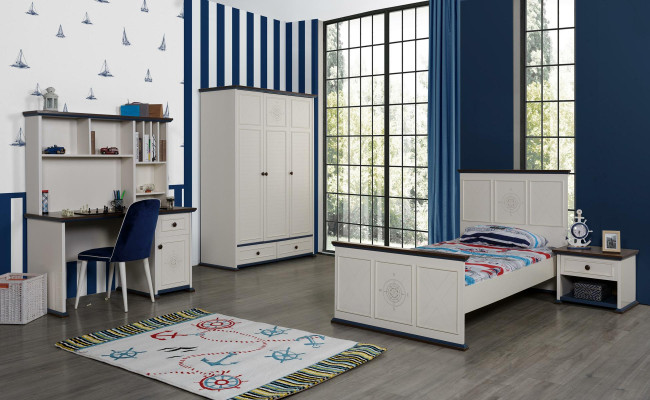 Kleiderschrank Holz Schrank Schlafzimmer Jugend Kinder Möbel Holz Neu